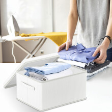 (B) Clothes Sorting And Storage Box, Large Size Clothes Storage Box, PVC Foldable Wardrobe Sorting Box, Household Storage Box