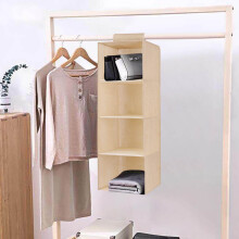 (B) Washable Imitation Linen Cotton And Linen Drawer Storage Wardrobe Hanging Bag Fabric Storage Bag Sundry Storage Hanging Bag