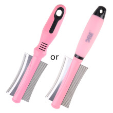Pet Hair Cleaning Comb for Small Large Dogs-Light Pink