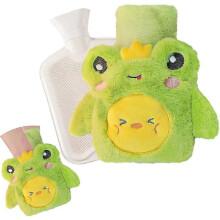 Plush Hot Water Bottle, Cartoon Fluffy Hot Water Bottle, Hot Water Bottle with Cover, Hot Water Bottle ,Mini Hot Water Bottle, Mini Silicone Hot Water