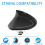 RYRA Ergonomic Vertical Mouse 2.4G Wireless Left-Handed Computer 6 Buttons 1600 DPI 5