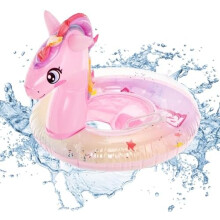 KIKVTER Baby Swim Ring with Swim Seat, Cartoon Float Swimming Ring for Kids 1-6 Years, Safe Comfortable Pool Bath Toy