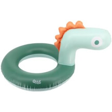 (Dino) Quut Inflatable Swim Ring for Kids Ages 3-8, 60cm, Durable Non-Toxic Vinyl, Reusable Swimming Pool Toy