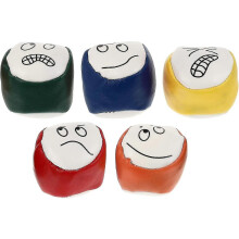 Round Sandbag 5pcs Emoticon Juggling Balls Cartoon Beanbag Toys Children Throwing Plaything Hacky Ball Sacks