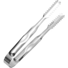 Stainless Steel Ice Cube Tongs with NonSlip Tooth Grip for Kitchen Bar and Buffet Parties