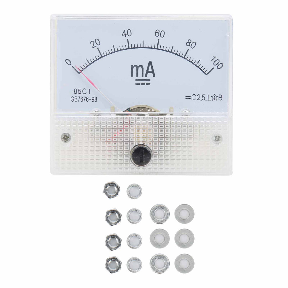 85C1 DC 0 ~ 100MA Zeiger DC Amperemeter Strom