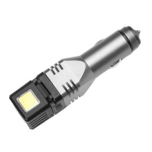 XPG+COB Flashlight Portable Safety Hammer Foldable Car Rechargeable Flashlight Battery