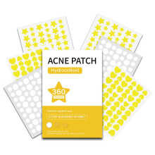 (Yellow) 360Pcs Invisible Acne Patches Pimple Stickers Zits Blemishes Spots Cover Hydrocolloid Acne Patch for Face and Body