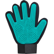 (Right Hand Green) Pet Fur Remover Glove Comfortabe Breathable Design Pet Floating Brush for Pet with Long Short Hair