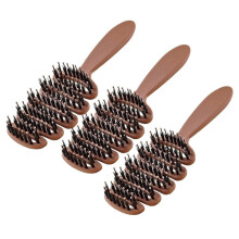 (3pcs) Volumizing Boar Bristle Hair Brush, Soft Natural Bristles Brush for Thin and Fine Hair, Hairbrush for Women