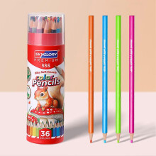 (36 Colors) HB Colored Pencils Set Students Oil-Based Art Colored Pencils 36/48/72 Color HB Pencils for Drawing & Sketching