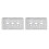 2 Pcs Aluminum U-Shaped Robot Bracket DIY Accessories Model 3111-0004-0001 8