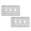 2 pièces de support en U en alliage d'aluminium 3111-0004-0001 5
