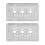 2 Pcs Aluminum U-Shaped Robot Bracket DIY Accessories Model 3111-0004-0001 5