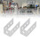2 pièces de support en U en alliage d'aluminium 3111-0004-0001 1