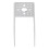 2 pièces de support en U en alliage d'aluminium 3111-0004-0001 3
