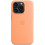 (Orange Sorbet) For Apple iPhone 15 Pro Silicone Case with MagSafe 4