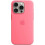 (Pink)For Apple iPhone 15 Pro Silicone Case with MagSafe 1