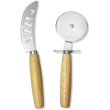 2-Piece Professional Pizza Cutter Set, Stainless Steel Pizza Knife, Ideal for Pizza, Pastry, Bread, Soft & Hard Cheese Cutting
