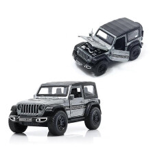 (One size, Gray) Alloy Inertia Toy Car with Openable Doors Realistic Business Vehicle Model for Kids Role Play Fun