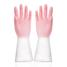(L Code, Pink) Multi Purpose Waterproof Gloves Waterproof Sturdy Household Cleaning Gloves for Laundry Room