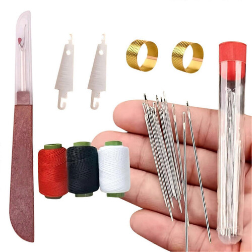37PCS Sewing Tool Set, Needles Thread Hand Repair Tools, DIY Hand Made Craft Set