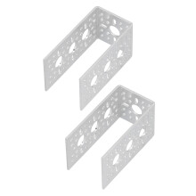 2 Pcs Aluminum U-Shaped Robot Bracket DIY Accessories Model 3111-0004-0001