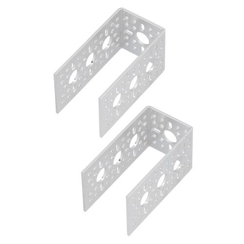 2 Pcs Aluminum U-Shaped Robot Bracket DIY Accessories Model 3111-0004-0001