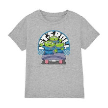 (7-8 Years,Heather Grey)Toy Story Boys Let's Roll Aliens Heather T-Shirt