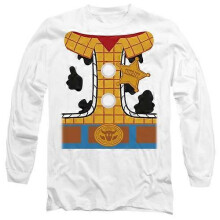 (S,White)Toy Story Unisex Adult Woody Costume T-Shirt