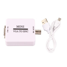 VGA To BNC Converter Mini HD Converter For HDTV Monitors With USB Cable High Resolution Composite Output Format Compact And Lightweight Design Stable