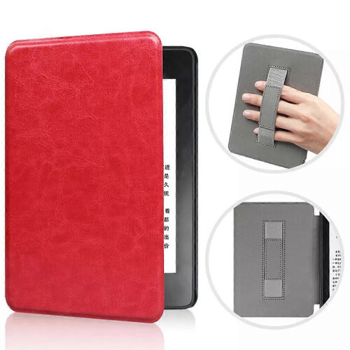 (Red) Slimshell Case for 7" Kindle Paperwhite (12th generation) 2024 Premium PU Cover