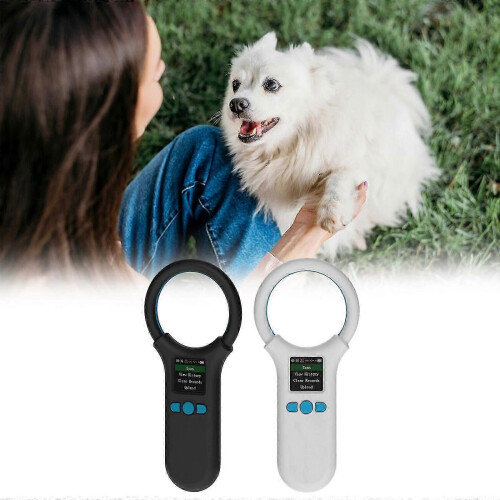 (White) Pet Microchips Scanners Rechargeable EMID Microchips Reader Scanners 1.44 Screen Display ISO11784 / ISO11785 / FDX-B White 1