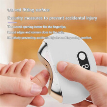 (black) Electric Nail Clippers Thick Nails Nail Trimmer Cutter USB Rechargeable