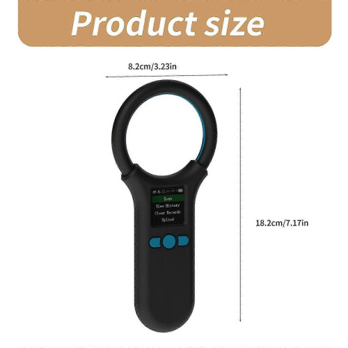 (White) Pet Microchips Scanners Rechargeable EMID Microchips Reader Scanners 1.44 Screen Display ISO11784 / ISO11785 / FDX-B White 2