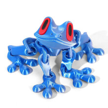 (Q) Posable Frog Fridge Magnet 3D Printed Magnetic Frogs Toy Funny Refrigerator Magnets for Home Kitchen Office