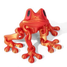 (P) Posable Frog Fridge Magnet 3D Printed Magnetic Frogs Toy Funny Refrigerator Magnets for Home Kitchen Office