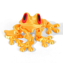 (H) Posable Frog Fridge Magnet 3D Printed Magnetic Frogs Toy Funny Refrigerator Magnets for Home Kitchen Office