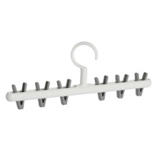 (White Gray) Portable Underwear Drying Hanger Compact Windproof Clothes Laundry Hanger Travel Camping Laundry Accessory