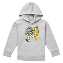 (12-13 Years,Athletic Heather)Toy Story Childrens/Kids I'm 7 Buzz Lightyear Heather Birthday Pullover Hoodie