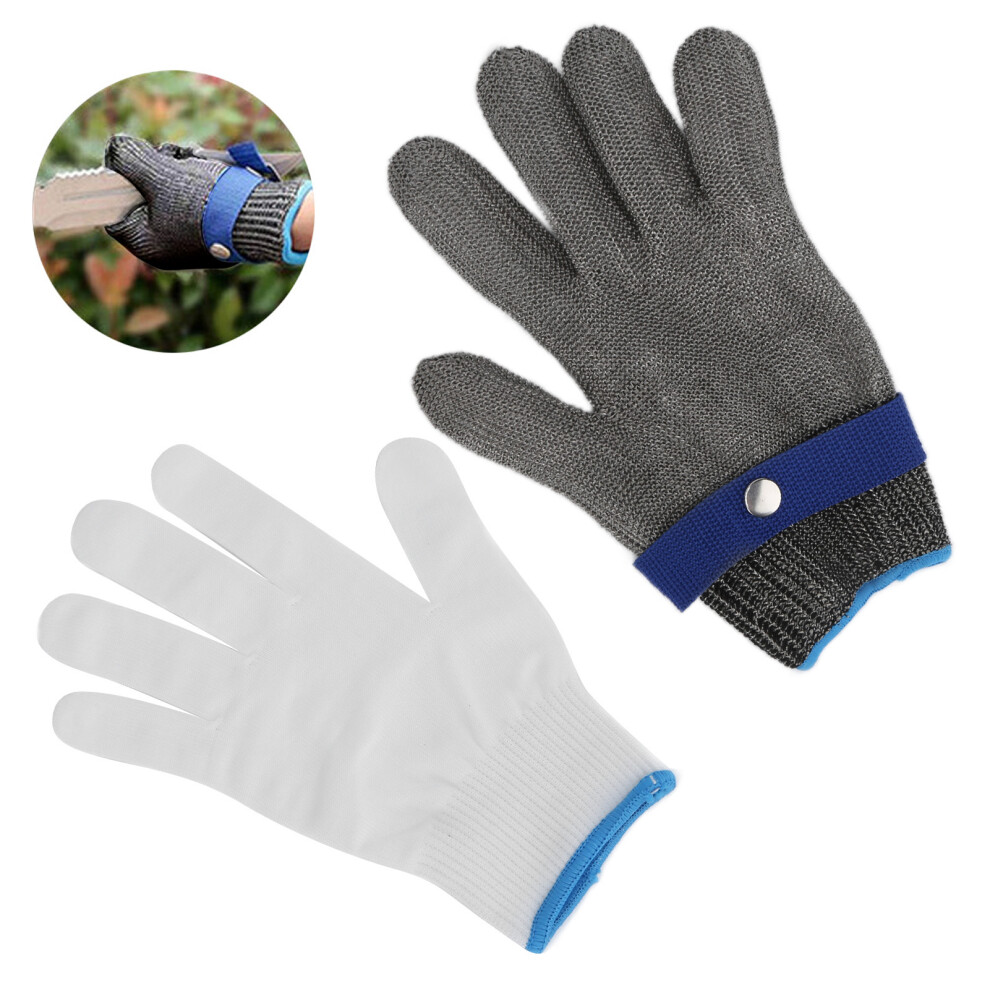 Cut Resistant Steel Work Gloves Xl Ambidextrous High Performance For Australia 6911376944819