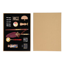 Federkiel- und Tintenset, Vintage, elegantes,