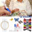 DIY Sewing Tools Kit Magic Embroidery Pen Punch Needle Set with 12 Color Threads 5