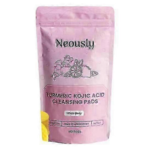 (40pcs)40/80 Pcs Face Cleaning Pads Neously Kojic Pads Deep Turmeric