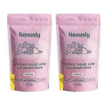 (80PCS)40/80 Pcs Face Cleaning Pads Neously Kojic Pads Deep Turmeric