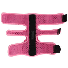 Fixateur de nuit multi-élastique rose avec bande élastique pour la fasciite plantaire et le soutien du pied tombant