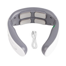 Masseur électrique pour la nuque, masseur chauffant avec 6 modes de massage, technologie d'activation musculaire profonde, impulsions