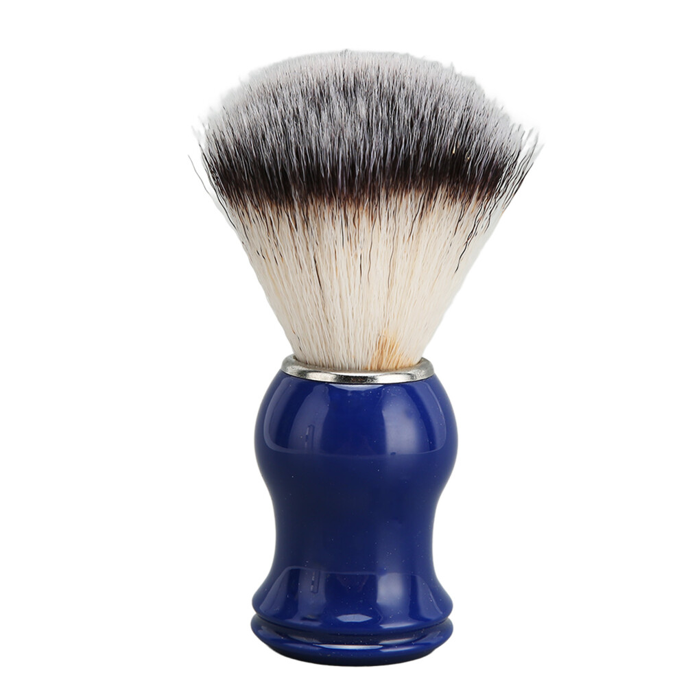 Blue Handcrafted Shaving Brush With Handle, Elegant Design Men's Grooming Tool For Rich Lather And Smooth Shave, Enhanced Shaving Experience With