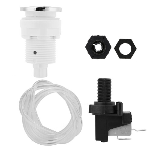 On Off Push Button Switch for Garbage Disposal, Pneumatic Switch Featuring Water and Electricity Separation Technology, Air Buttons with Self-Lock 2