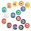 16PCS Umweltfreundliche Harz Mini 2,5 CM Kinder 5
